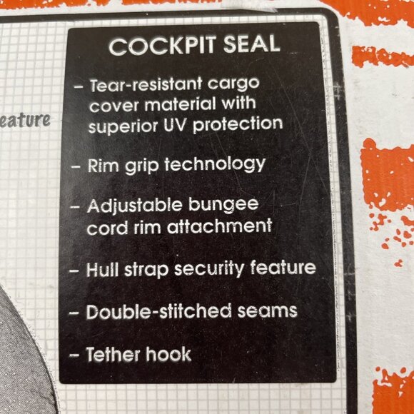 Seals Kayak Cockpit Seal Black Size 2.2 USA Made Tear Resistant Cargo Cover - Picture 4 of 11